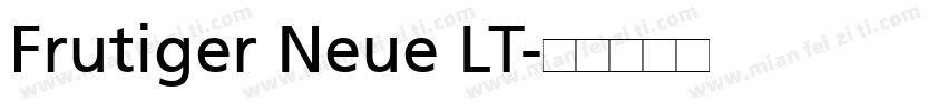 Frutiger Neue LT字体转换